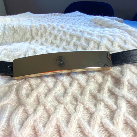 Vintage Talbots Black Super Skinny Belt, 31-35" - Picture 1 of 7